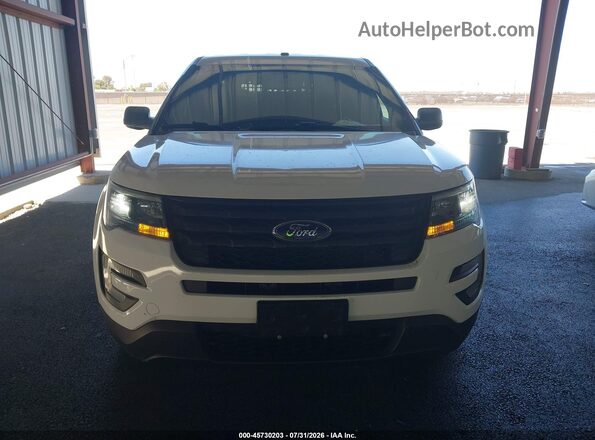 1FM5K8AR8HGE25914 2017 FORD UTILITY POLICE INTERCEPTOR Белый Вид щитка приборов