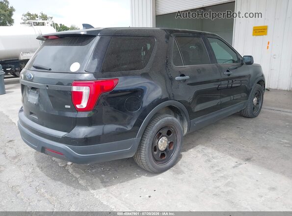 1FM5K8AR8JGC49565 2018 FORD POLICE INTERCEPTOR Black უკანა მარჯვენა