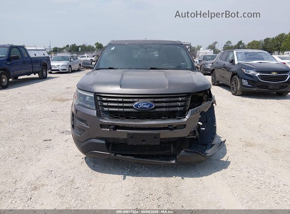 1FM5K8ARXHGC79077 2017 FORD UTILITY POLICE INTERCEPTOR Gray ხელსაწყოთა პანელის ხედი