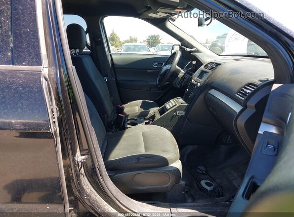 1FM5K8ARXJGC49566 2018 FORD POLICE INTERCEPTOR Black Вид салону спереду