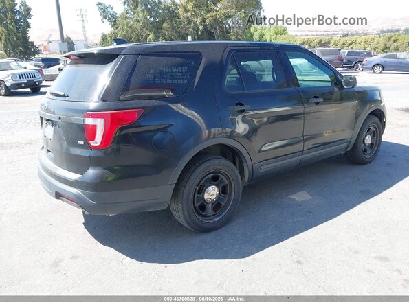 1FM5K8ARXJGC49566 2018 FORD POLICE INTERCEPTOR Black Задня права чверть
