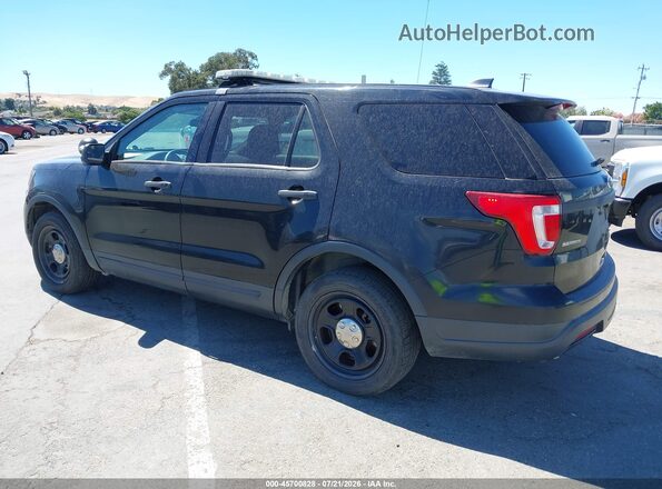1FM5K8ARXJGC49566 2018 FORD POLICE INTERCEPTOR Black Вид спереду