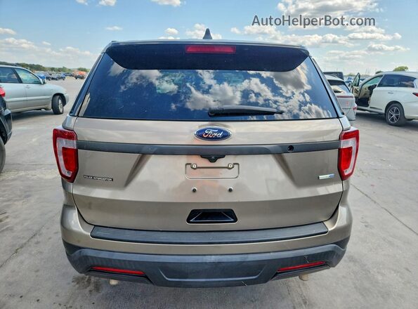 1FM5K8ARXKGA64953 2019 FORD EXPLORER Beige Vista trasera
