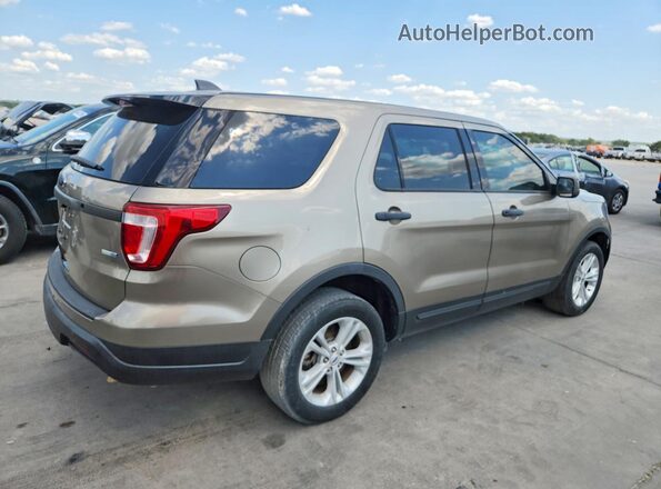 1FM5K8ARXKGA64953 2019 FORD EXPLORER Beige Trasero derecho