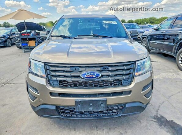 1FM5K8ARXKGA64953 2019 FORD EXPLORER Beige Vista frontal