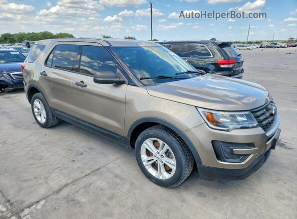 1FM5K8ARXKGA64953 2019 FORD EXPLORER Beige Delantero derecho