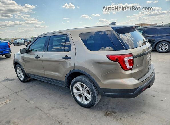 1FM5K8ARXKGA64953 2019 FORD EXPLORER Beige Trasero izquierdo
