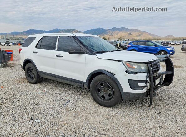 1FM5K8AT3GGC42141 2016 FORD EXPLORER White Delantero derecho