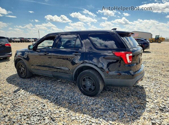 1FM5K8AT3HGE29817 2017 FORD EXPLORER Black Rear left
