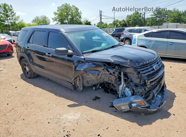 1FM5K8AT6HGD59522 2017 FORD EXPLORER Черный Передняя правая четверть