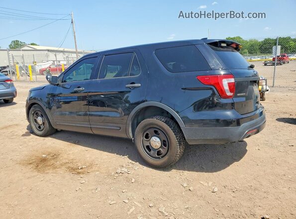 1FM5K8AT6HGD59522 2017 FORD EXPLORER Черный Задняя левая четверть