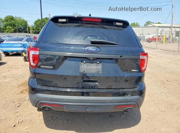 1FM5K8AT6HGD59522 2017 FORD EXPLORER Черный Вид сзади