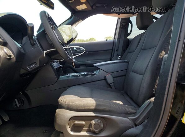 1FM5K8AT6HGD59522 2017 FORD EXPLORER Черный Вид салона спереди