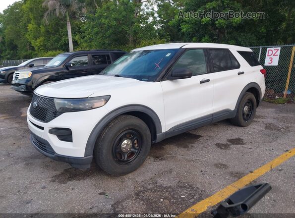1FM5K8AW0LGC02426 2020 FORD POLICE INTERCEPTOR White Przód lewy
