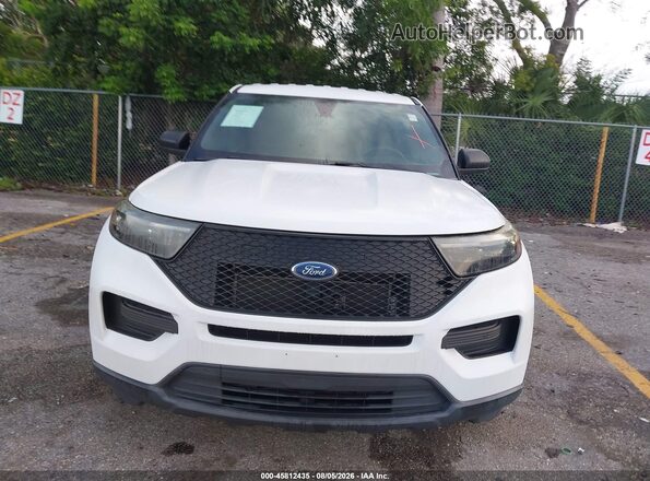 1FM5K8AW0LGC02426 2020 FORD POLICE INTERCEPTOR White Widok z przodu