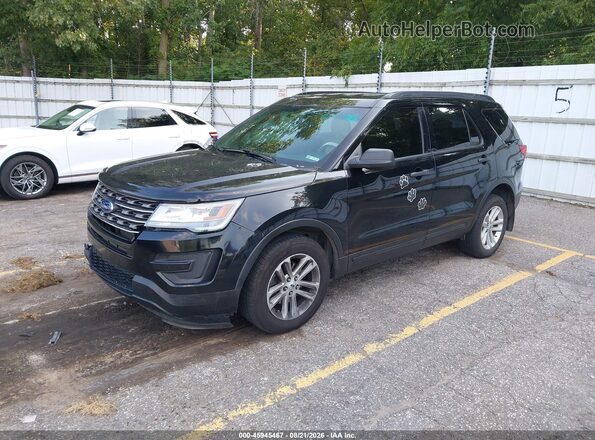 1FM5K8B80HGA89813 2017 FORD EXPLORER Black Առջևի ձախ երեք քառորդ տեսարան