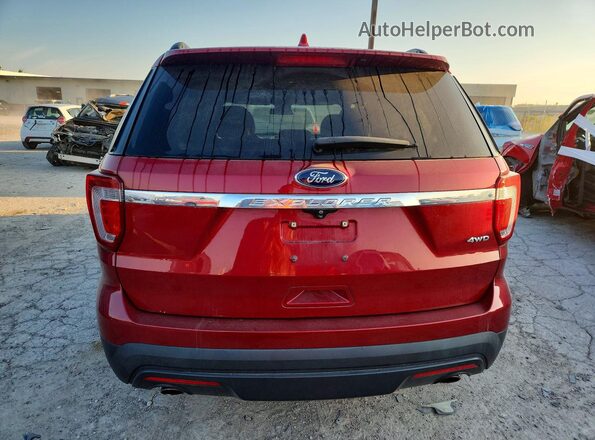 1FM5K8B80HGC83807 2017 FORD EXPLORER Burgundy Vista trasera