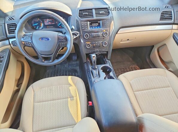 1FM5K8B80HGC83807 2017 FORD EXPLORER Burgundy Vista del salpicadero