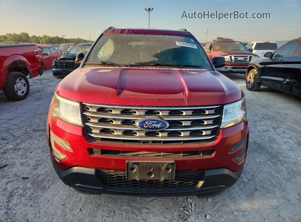 1FM5K8B80HGC83807 2017 FORD EXPLORER Burgundy Vista frontal