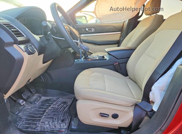 1FM5K8B80HGC83807 2017 FORD EXPLORER Burgundy Vista interior delantera