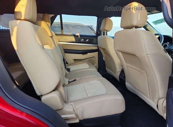 1FM5K8B80HGC83807 2017 FORD EXPLORER Burgundy Vista interior trasera