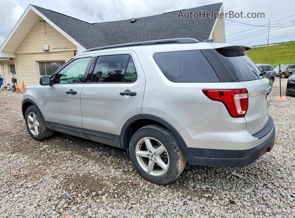 1FM5K8B80JGC66432 2018 FORD EXPLORER Silver Trasero izquierdo