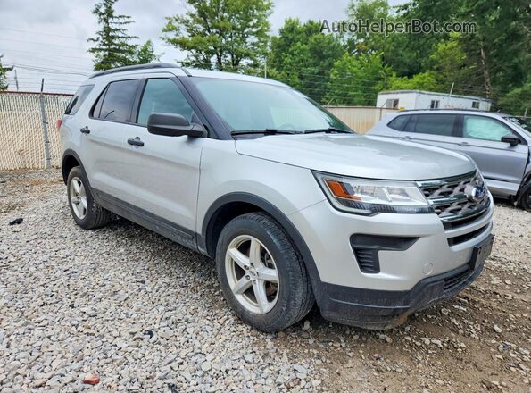 1FM5K8B80JGC66432 2018 FORD EXPLORER Silver Delantero derecho