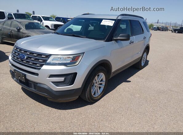 1FM5K8B81GGD17803 2016 FORD EXPLORER Silver Передня ліва чверть