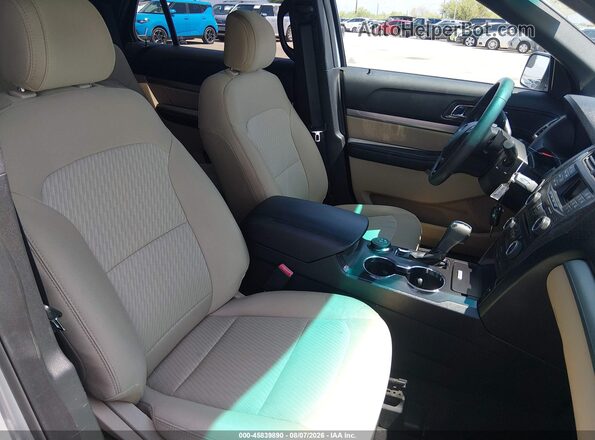 1FM5K8B81GGD17803 2016 FORD EXPLORER Silver Вид салону спереду