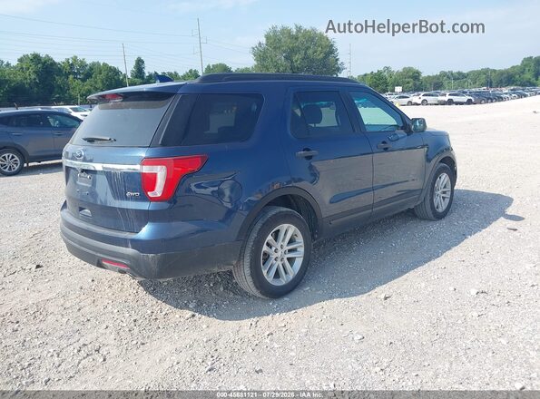 1FM5K8B81HGA13520 2017 FORD EXPLORER Blue Հետևի աջ