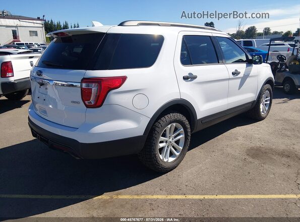 1FM5K8B81HGD22999 2017 FORD EXPLORER White Tył prawy