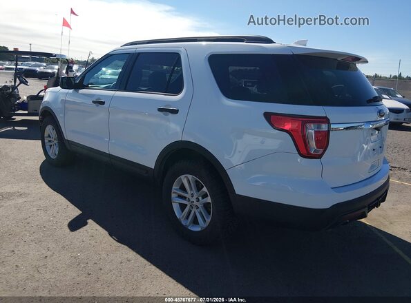 1FM5K8B81HGD22999 2017 FORD EXPLORER White Tył lewy