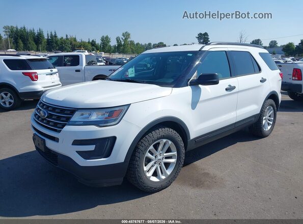 1FM5K8B81HGD22999 2017 FORD EXPLORER White Przód lewy