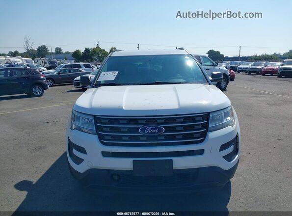 1FM5K8B81HGD22999 2017 FORD EXPLORER White Widok wnętrza z tyłu