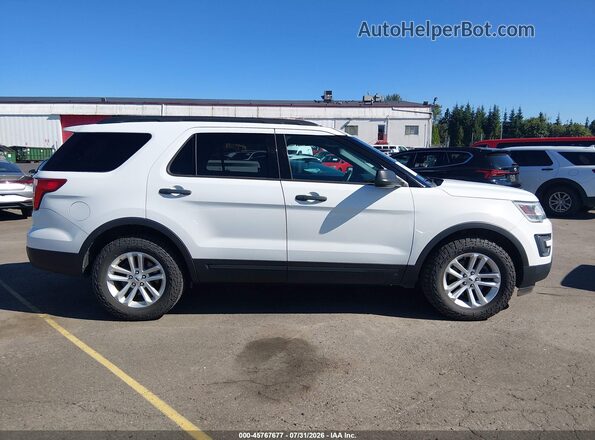 1FM5K8B81HGD22999 2017 FORD EXPLORER White Widok wnętrza 360 stopni