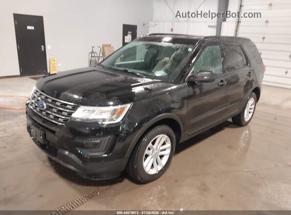 1FM5K8B81HGD25367 2017 FORD EXPLORER Black Առջևի ձախ երեք քառորդ տեսարան