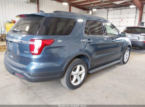 1FM5K8B81JGC45363 2018 FORD EXPLORER Blue Trasero derecho