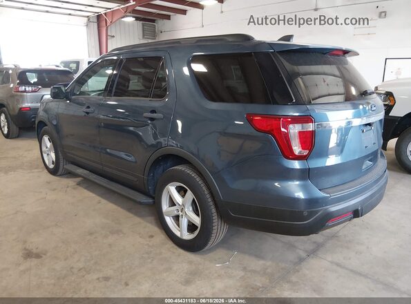 1FM5K8B81JGC45363 2018 FORD EXPLORER Blue Trasero izquierdo