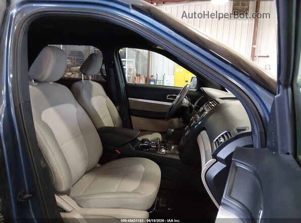 1FM5K8B81JGC45363 2018 FORD EXPLORER Blue Vista interior delantera