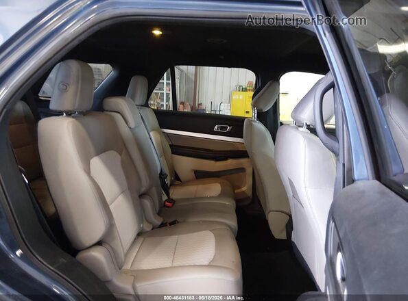 1FM5K8B81JGC45363 2018 FORD EXPLORER Blue Vista de la etiqueta del VIN