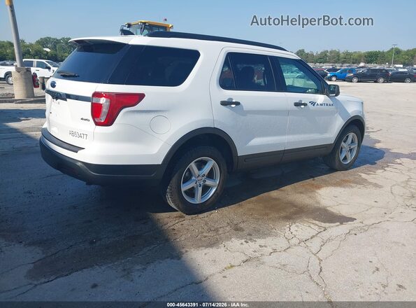 1FM5K8B81JGC45525 2018 FORD EXPLORER White Tył prawy