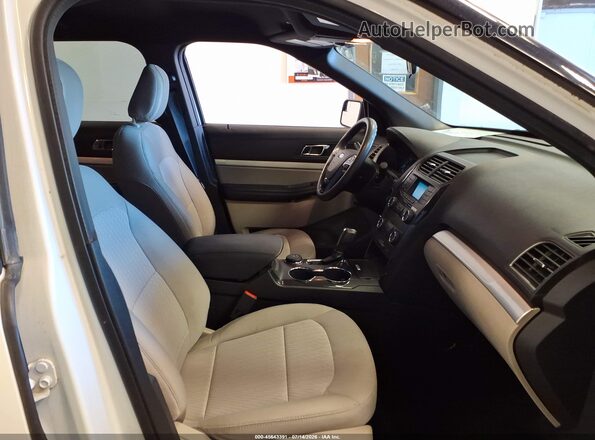 1FM5K8B81JGC45525 2018 FORD EXPLORER White Widok wnętrza z przodu