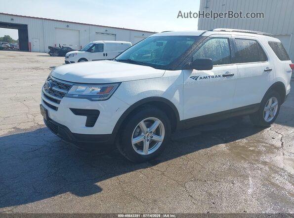 1FM5K8B81JGC45525 2018 FORD EXPLORER White Przód lewy