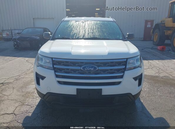 1FM5K8B81JGC45525 2018 FORD EXPLORER White Widok zestawu wskaźników