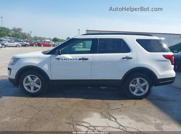 1FM5K8B81JGC45525 2018 FORD EXPLORER White Widok wnętrza 360 stopni