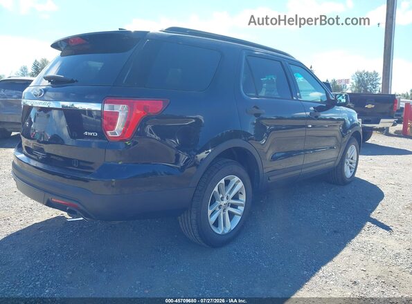1FM5K8B82HGA18385 2017 FORD EXPLORER Black Rear right