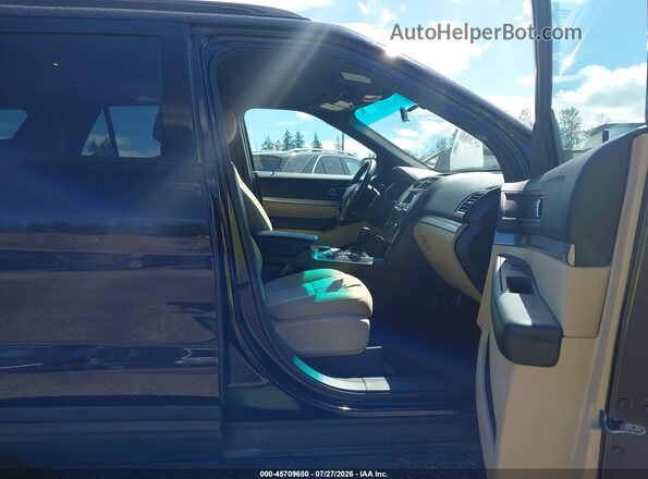 1FM5K8B82HGA18385 2017 FORD EXPLORER Black Front interior view