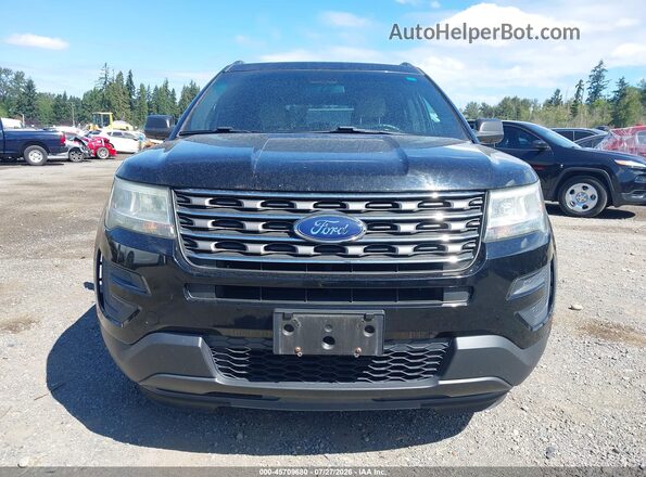 1FM5K8B82HGA18385 2017 FORD EXPLORER Black Instrument cluster view