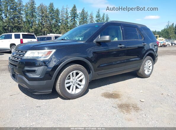 1FM5K8B82HGA18385 2017 FORD EXPLORER Black Front left