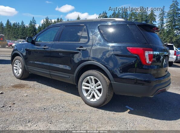 1FM5K8B82HGA18385 2017 FORD EXPLORER Black Rear left